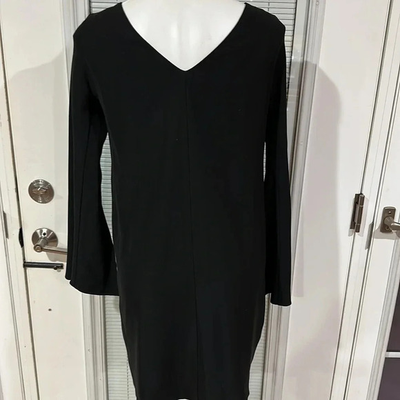Cynthia Steffe Black dress with beaded neckline and split sleeves - Picture 5 of 10